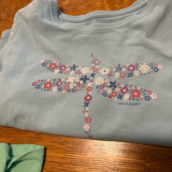 3 Life Is Good Crusher Tees M flaws - Picture 9 of 12